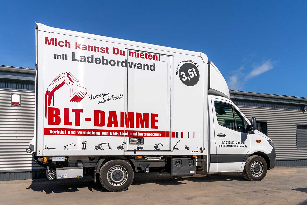 Transporter Mercedes 3,5t BLT Damme
